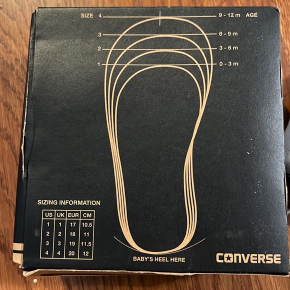 Pink and white infant converse sneakers - Picture 7 of 7